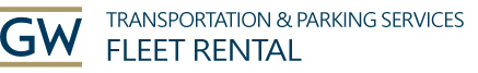 George Washington University Transportation and Parking Services Fleet Rental Logo